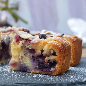 Blueberry and Almond Squares