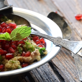 Bulgur Wheat Salad with Pomegranate