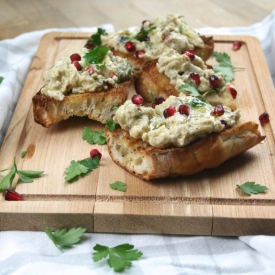 Burnt Eggplant Crostini