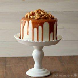 Cashew Caramel Vanilla Malt Cake