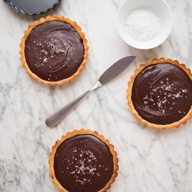 Salted Mexican Ganache Tarts