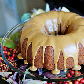 Pumpkin Biscoff Bundt Cake