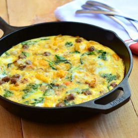 Sausage Spinach Spanish Frittata