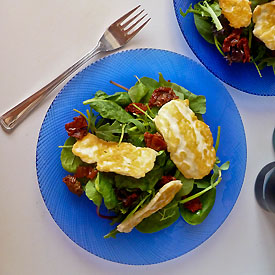 Pan-Fried Halloumi Salad