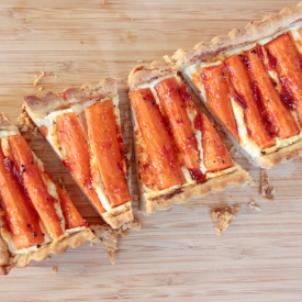 Carrot and Goat Cheese Tart