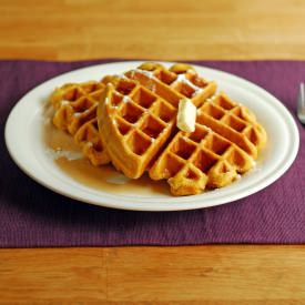 Easy Pumpkin Waffles