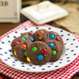 M&M Brownie Cookies