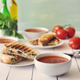 Panini and Roasted Tomato Soup