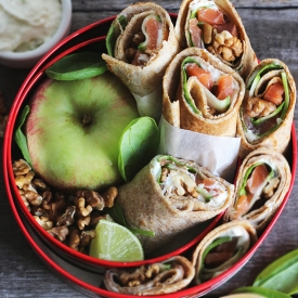 Pancakes Wraps with Smoked Salmon