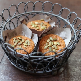 Low Fat Carrot Pineapple Muffins