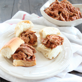 Dr Pepper BBQ Pulled Pork Sliders