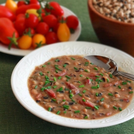 Smoky Black-eyed Pea and Ham Soup