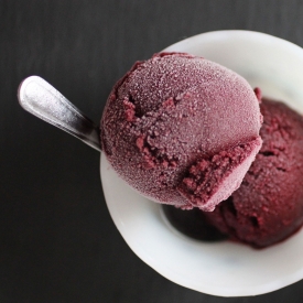 Concord Grape Gin Sorbet