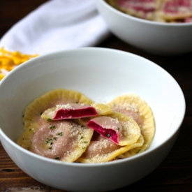 Beet & Goat Cheese Ravioli