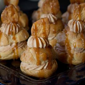 Apple Pie Mousse Profiteroles