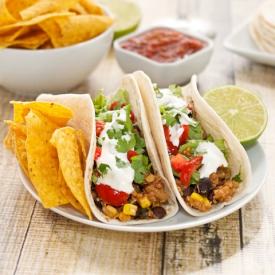 Quinoa, Black Bean and Corn Tacos