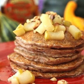 Pear Oatmeal Pancakes