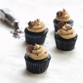 Peanut Butter Ganache Cupcakes