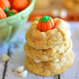 White Chocolate Pumpkin Cookies