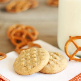 Honey Pretzel Peanut Butter Cookies