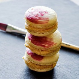 Salted Caramel Apple Macaron