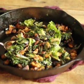 Swiss Chard and Acorn Squash Salad