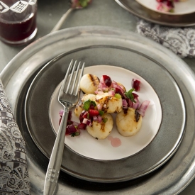 Grilled Scallops and Cherry Salsa