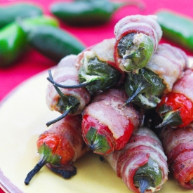 Pepper-Stuffed Jalapeño Poppers