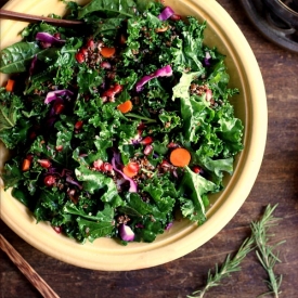 Kale, Quinoa and Pomegranate Salad