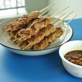 Chicken Satay with Chili Soy Sauce