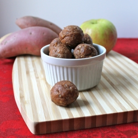 No Bake Sweet Potato & Apple Bites