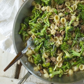 Orecchiette with Sausage & Broccoli