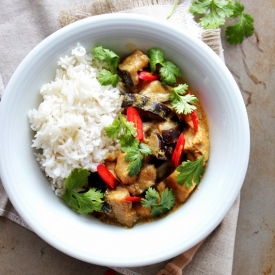 Curry with Chicken and Eggplant