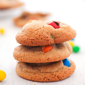 Peanut M&M’s cookies