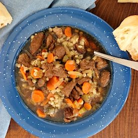 Homemade Beef & Barley Soup