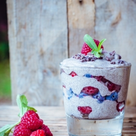 Vanilla Chia + Berry Pudding (GF)