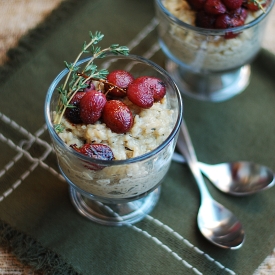 Vanilla Bean and Thyme Rice Pudding