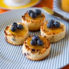 Mini Blueberry English Muffins