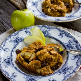 Easy Apple Bread Pudding