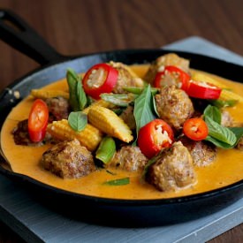 Red Thai Meatball Curry