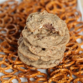 Malted Pretzel Chip Cookies