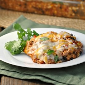 Chicken Enchilada Quinoa Bake