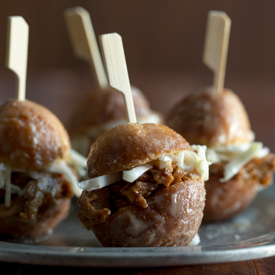 Maple Pork Donut Sliders