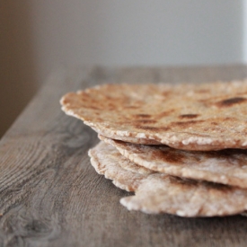 Grilled Whole Wheat Naan.