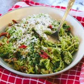 Spaghetti Squash Pesto Pasta