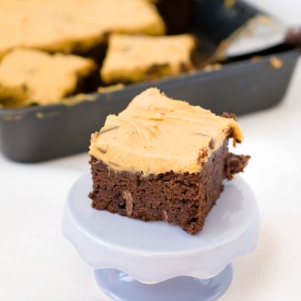 Pumpkin Cookie Dough Brownies