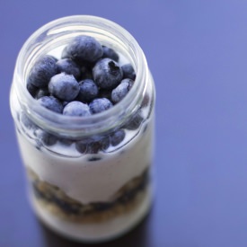 Blueberry and Walnut Parfait