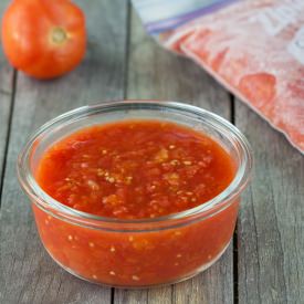 Freezing Crushed Tomatoes