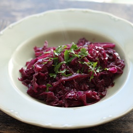 Braised Red Cabbage with Juniper