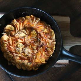 Roasted Sweetpotato Galette